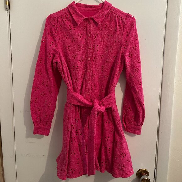 Sezane Robe Sol Pink Dress - Picture 3 of 6